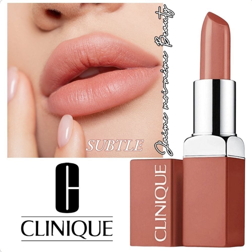 Clinique Even Better Pop Lipstick- Subtle-  (Warm Dark Peach)